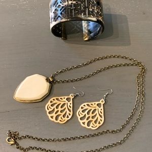 Noonday earrings, bracelet and necklace collection